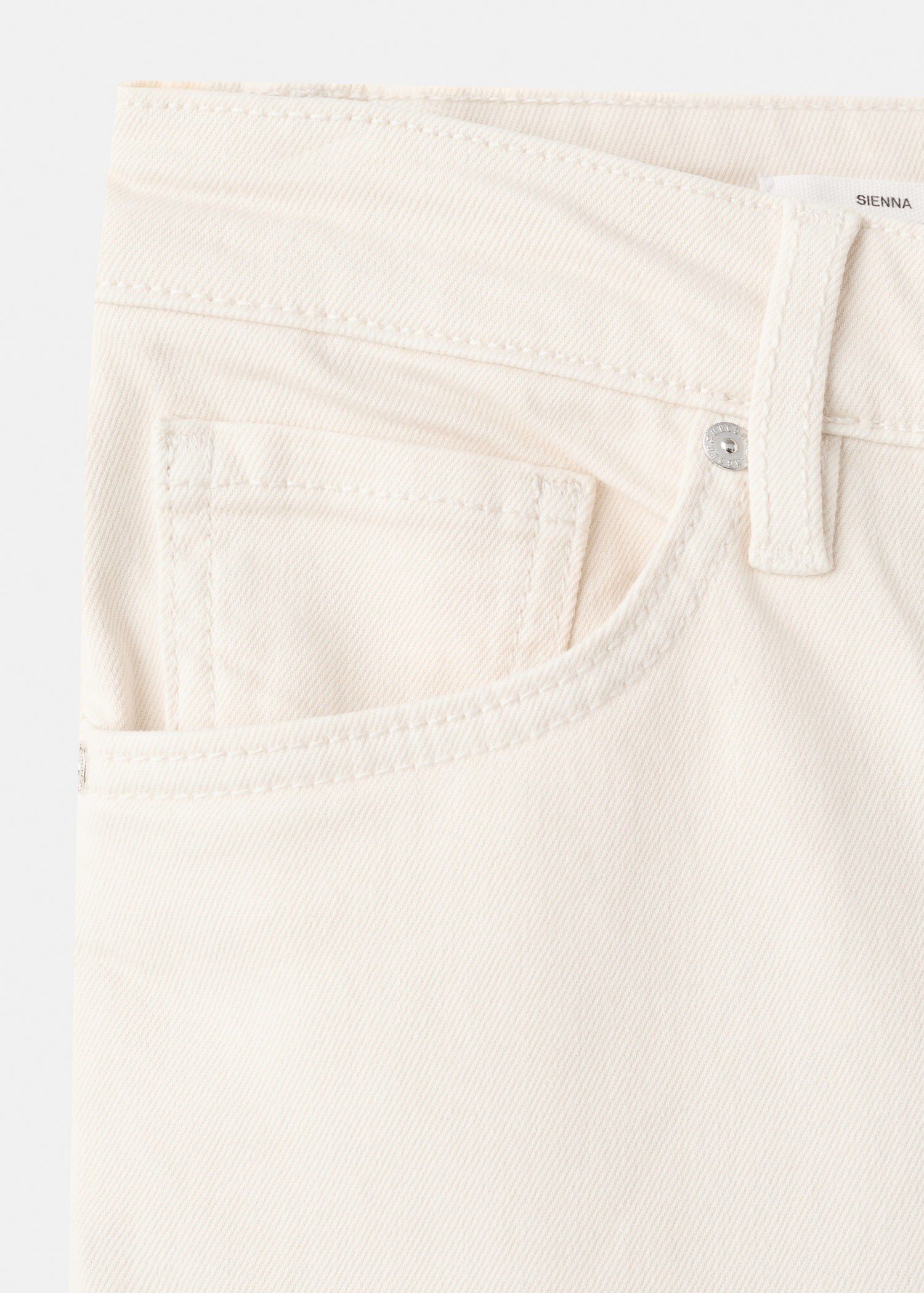 Mid-rise flared jeans