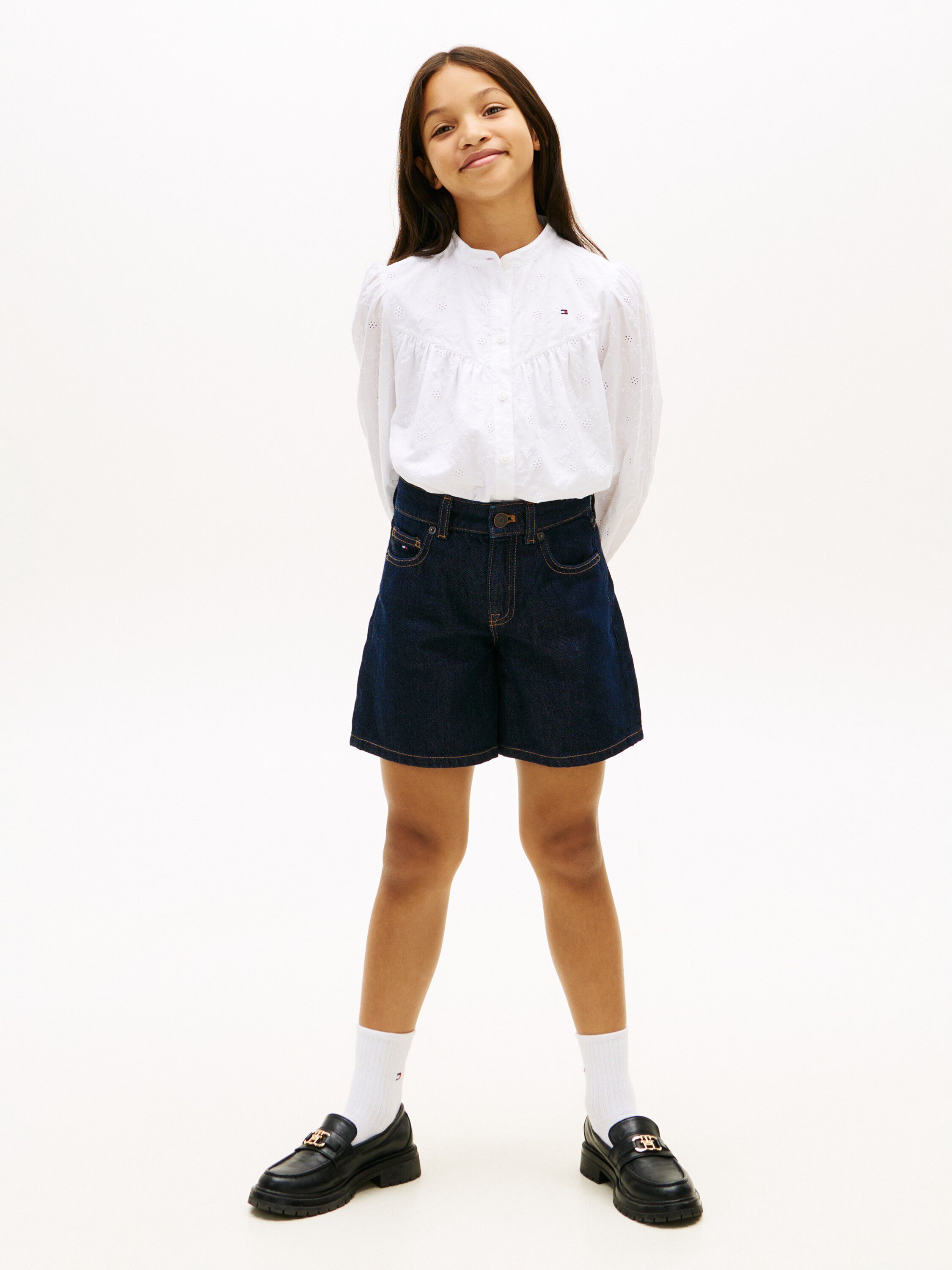 Regular Fit Broderie Anglaise Shirt