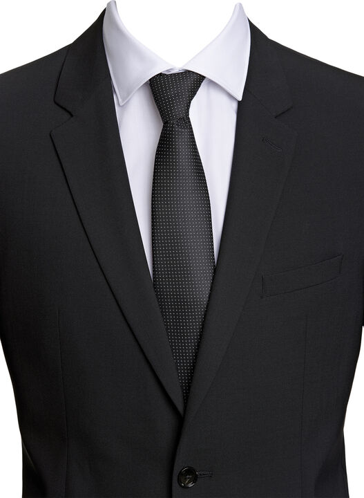 Polyester tie with dots 7 cm