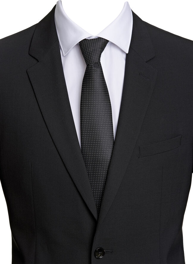 Polyester tie with dots 7 cm