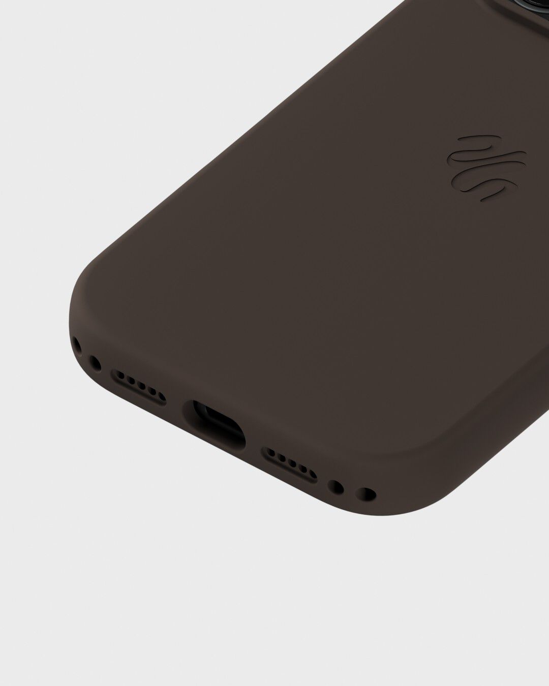 Silicone Case MagSafe Compatible iPhone 17 Pro Chocolate