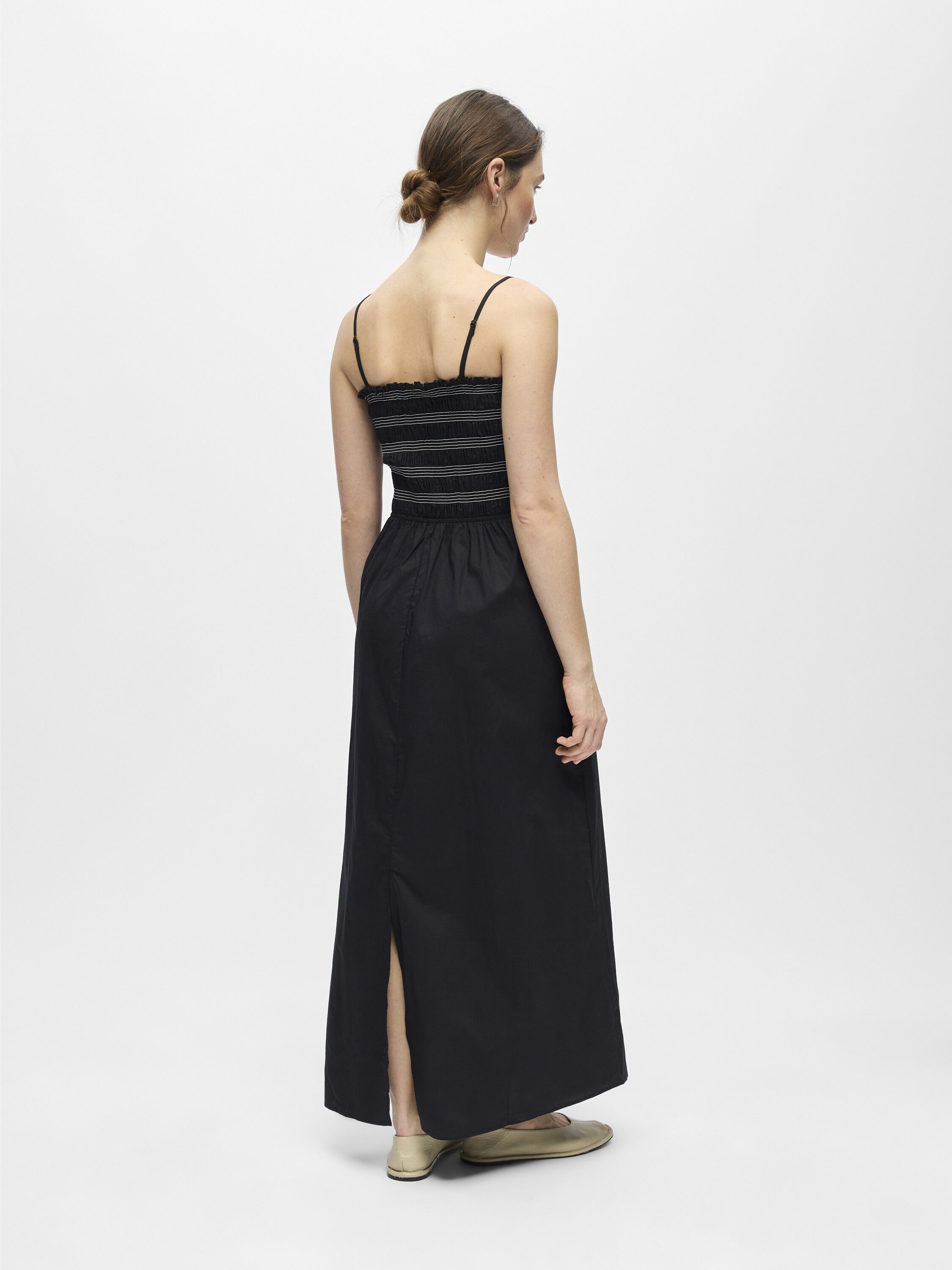 OBJELLY HOPE S/L RE SMOCK MIDI DRES