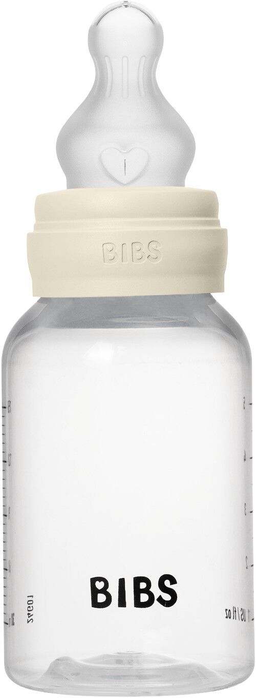 BIBS Baby Bottle Round Silicone 1 pack 150 ml Slow Flow Ivor