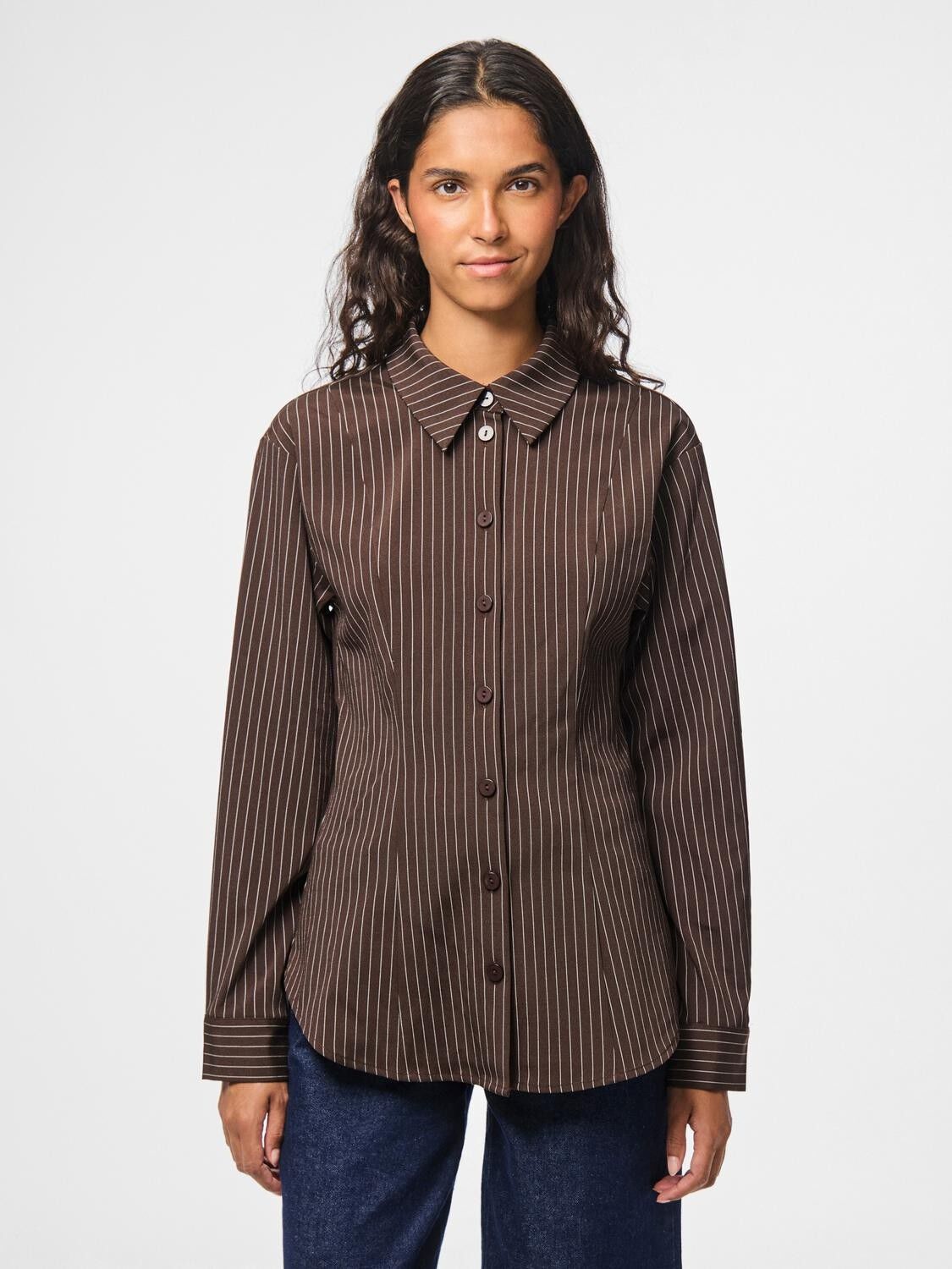 PCANJA LS FITTED SHIRT WVN D2D