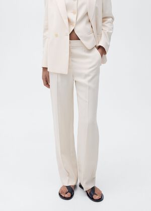 Straight suit trousers