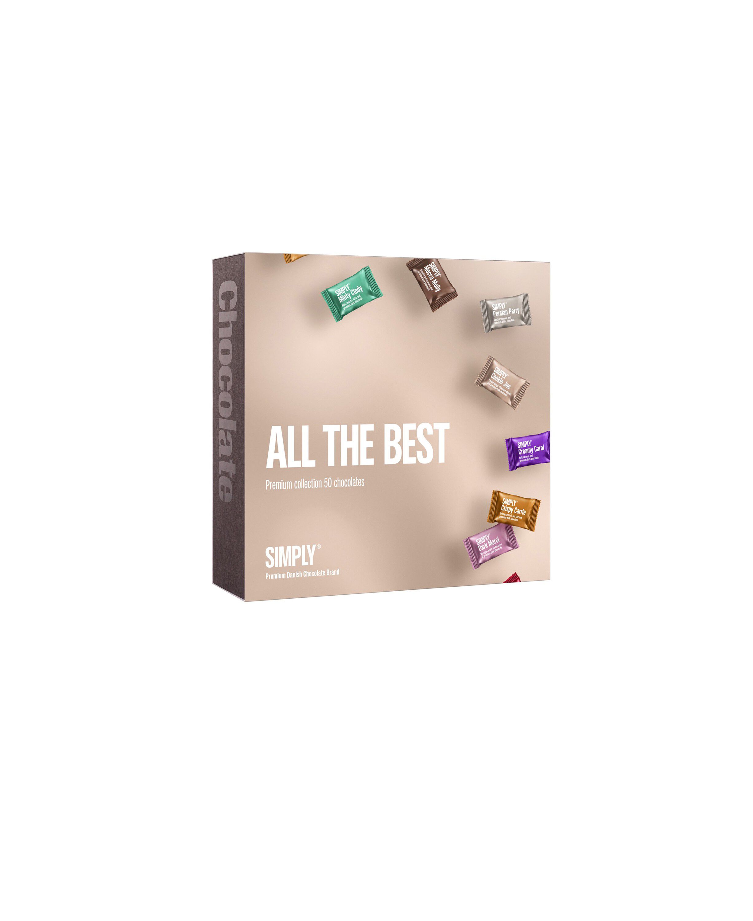 Simply&reg; ALL THE BEST chokolade&aelig;ske (500g)