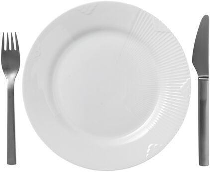 Hvid Elements 22 cm. tallerken