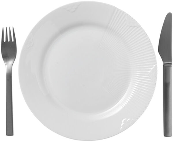 Hvid Elements 22 cm. tallerken
