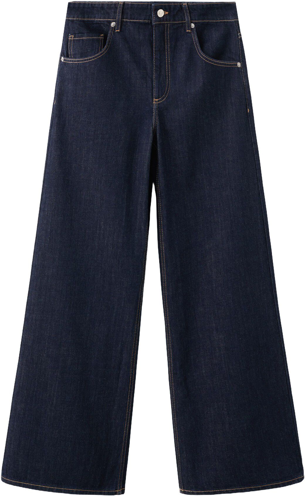 Low-rise wide-leg jeans