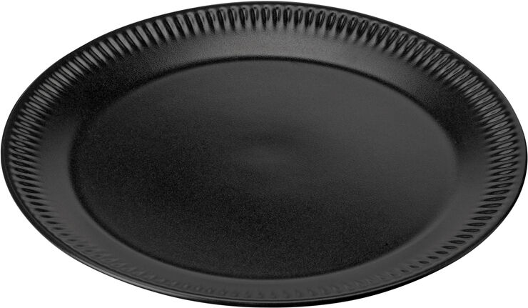 Knabstrup, tallerken, sort, Ø19 cm