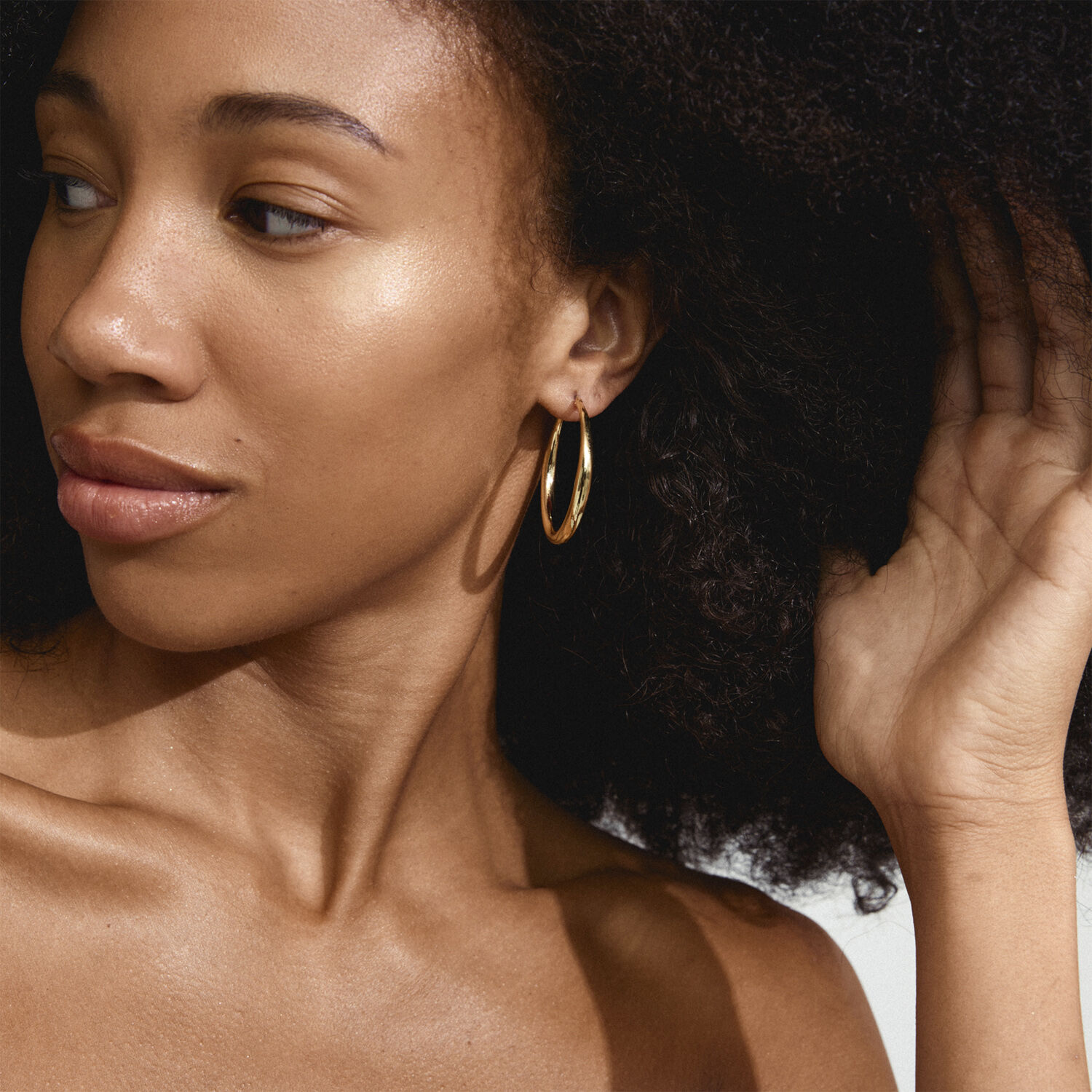 JORUN large hoop earrings gold-plated