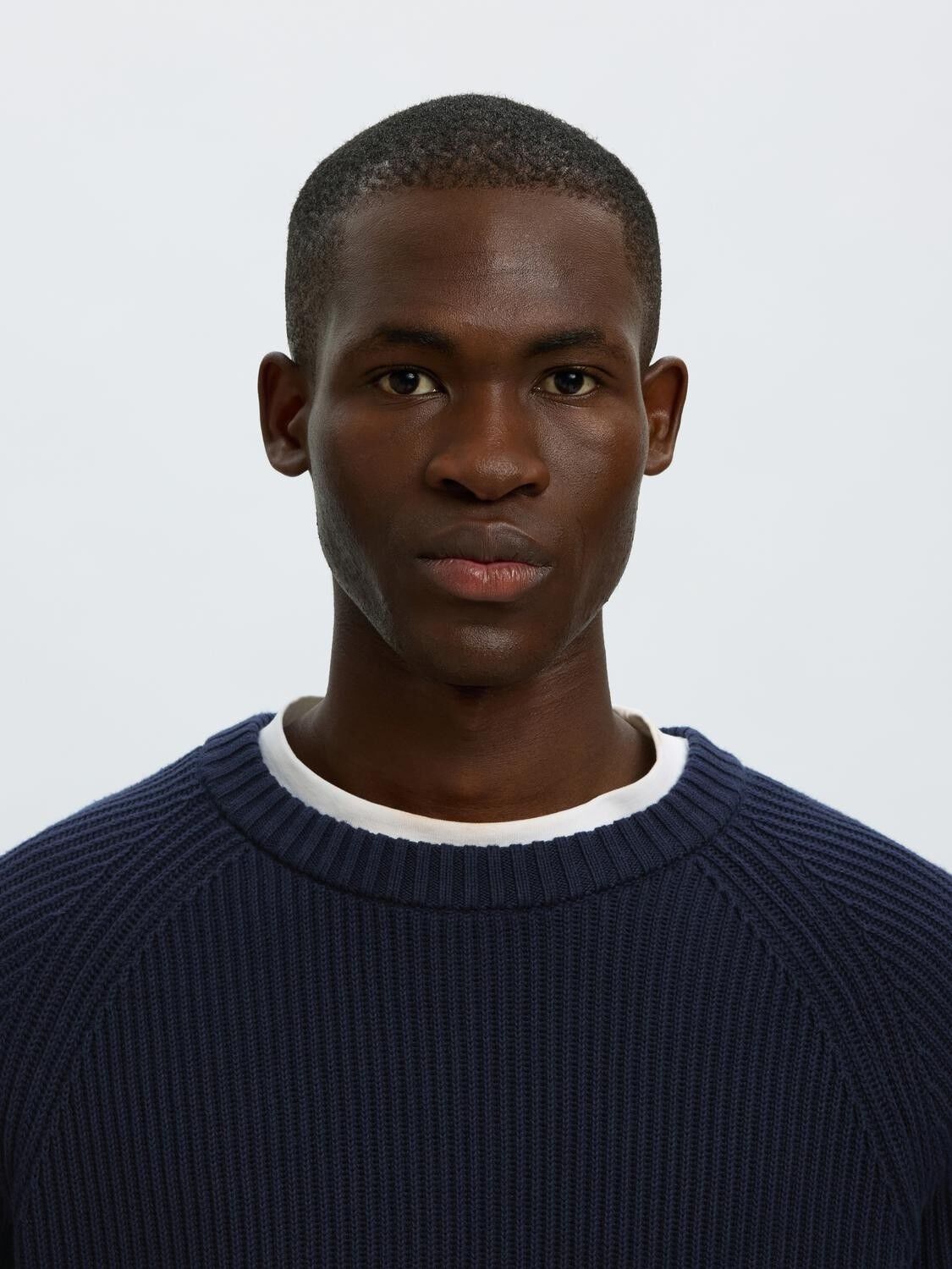 Slmbraun Knit Rlx Rib Crew Neck Noos