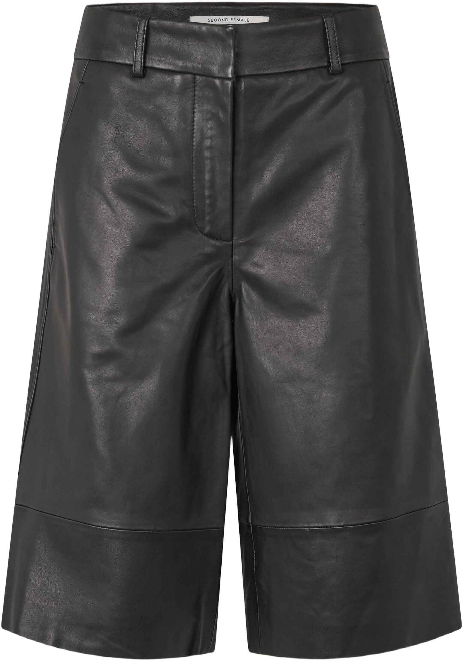 Letho Leather Long Shorts