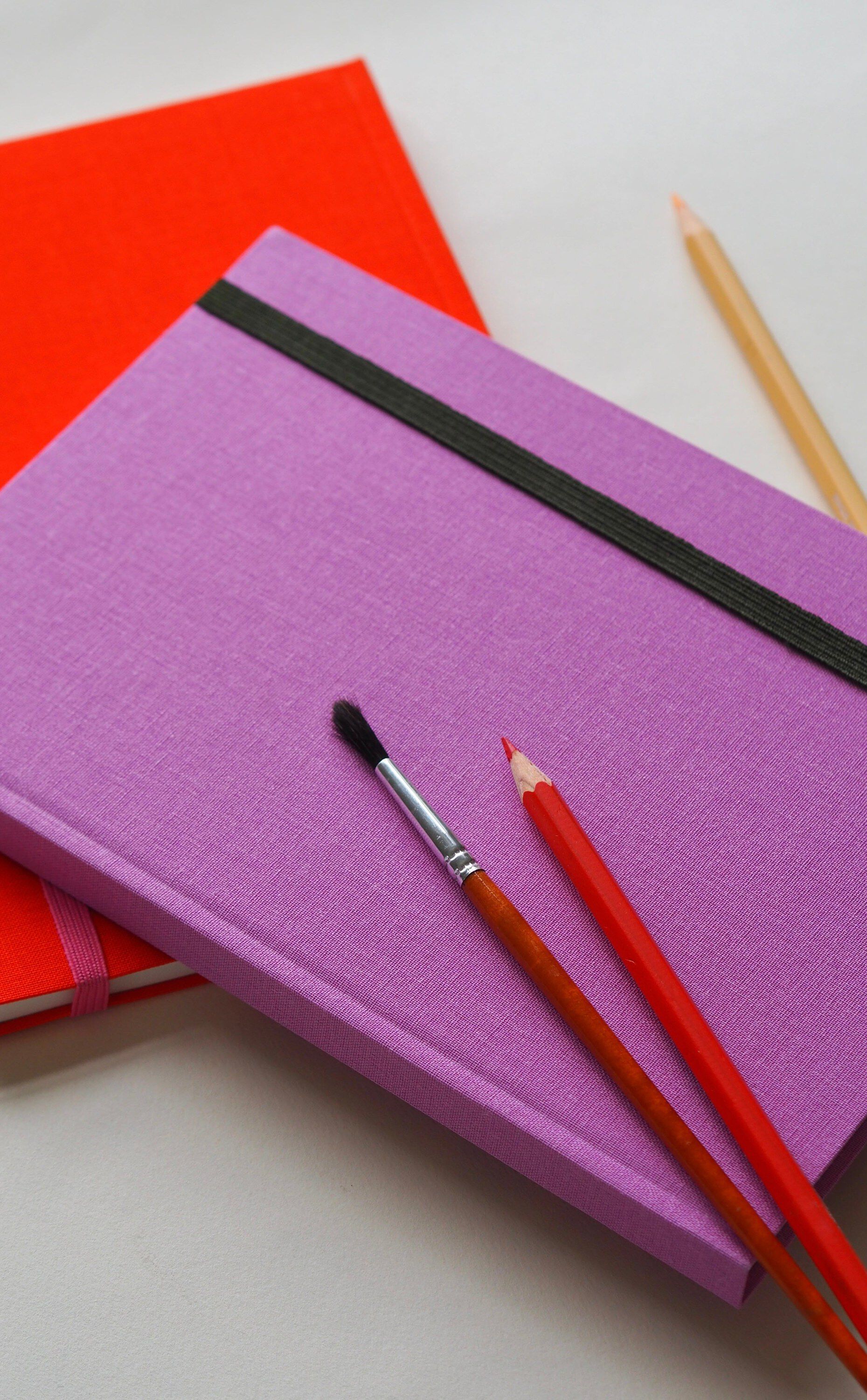 BEA notebook with elastic band
