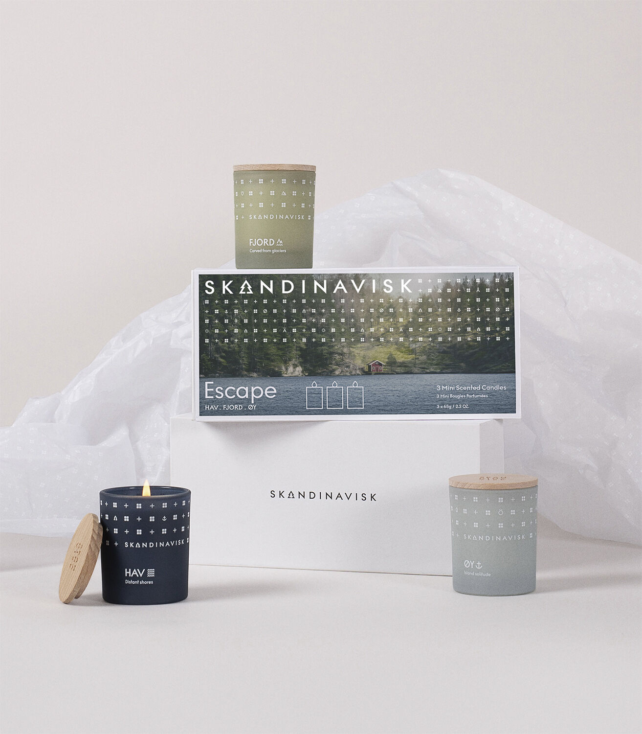 ESCAPE Mini Candle Giftset 65g x 3