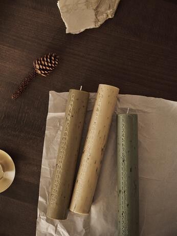 Mura Advent Candle - Artichoke Green