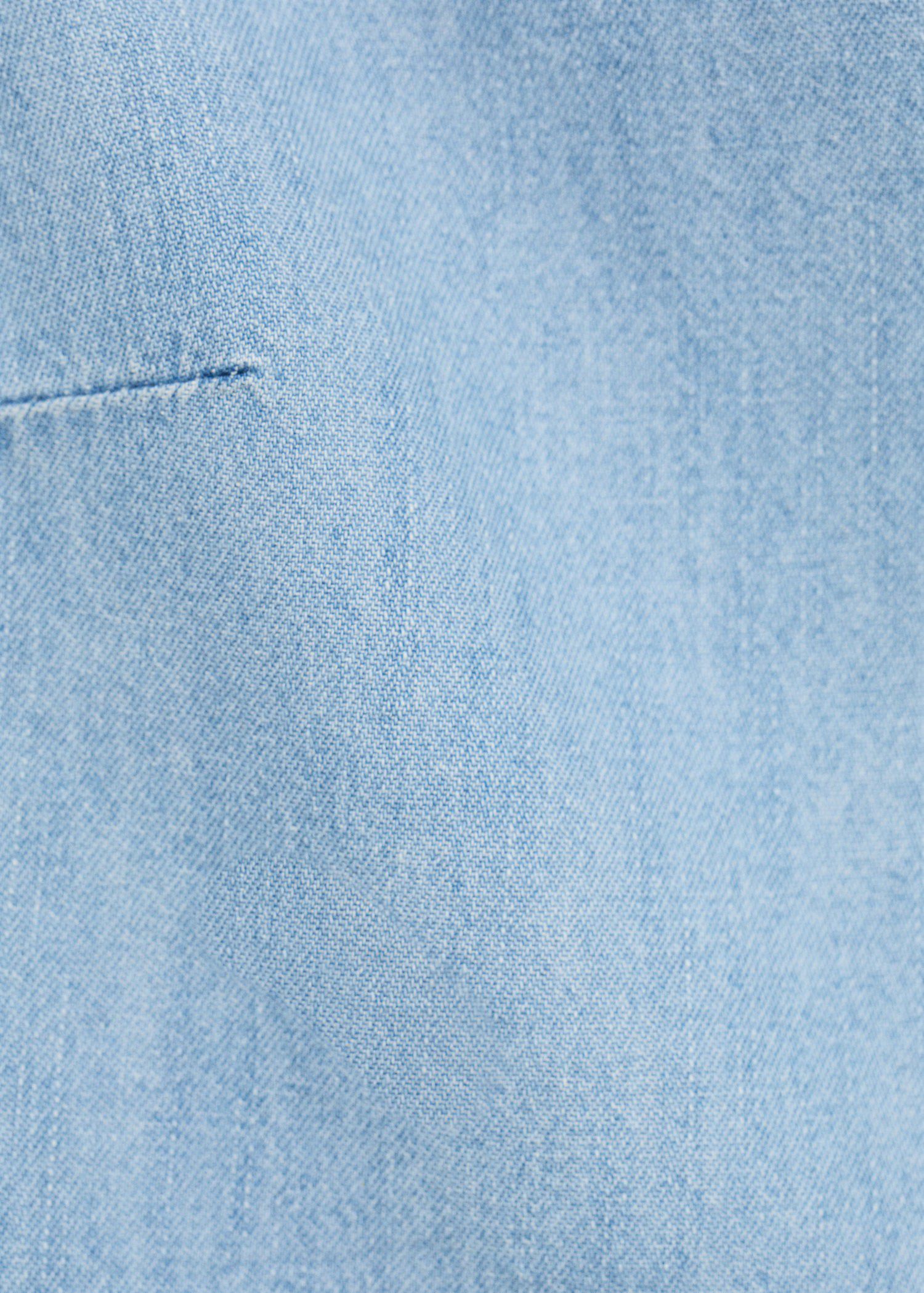 Buttoned denim gilet