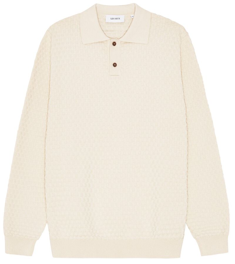 Billy Weave Knitted Ls Polo