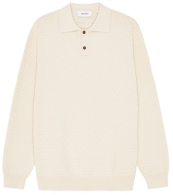 Billy Weave Knitted Ls Polo