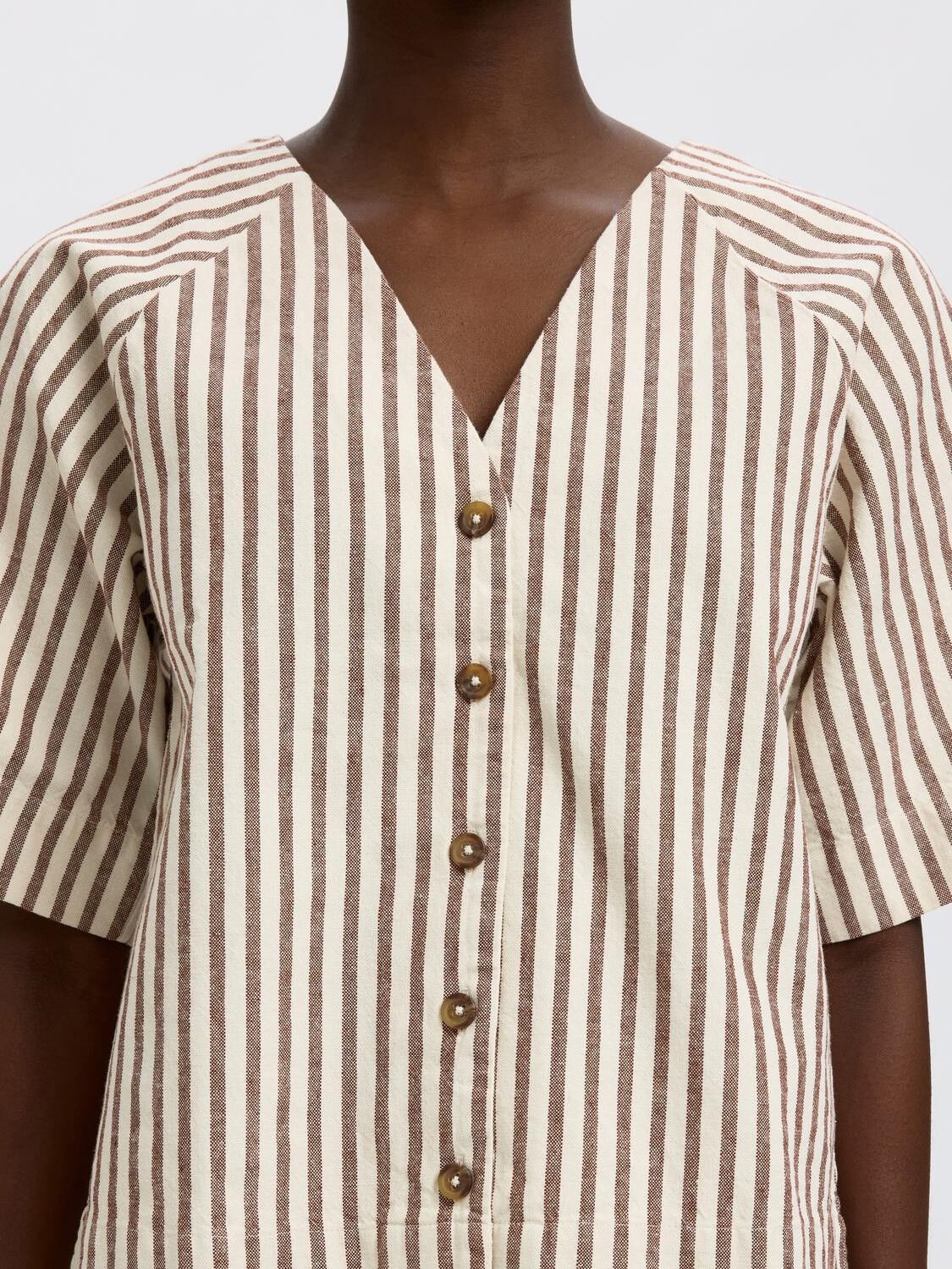SLFJOHANNE RELAXED 2/4 SHIRT B