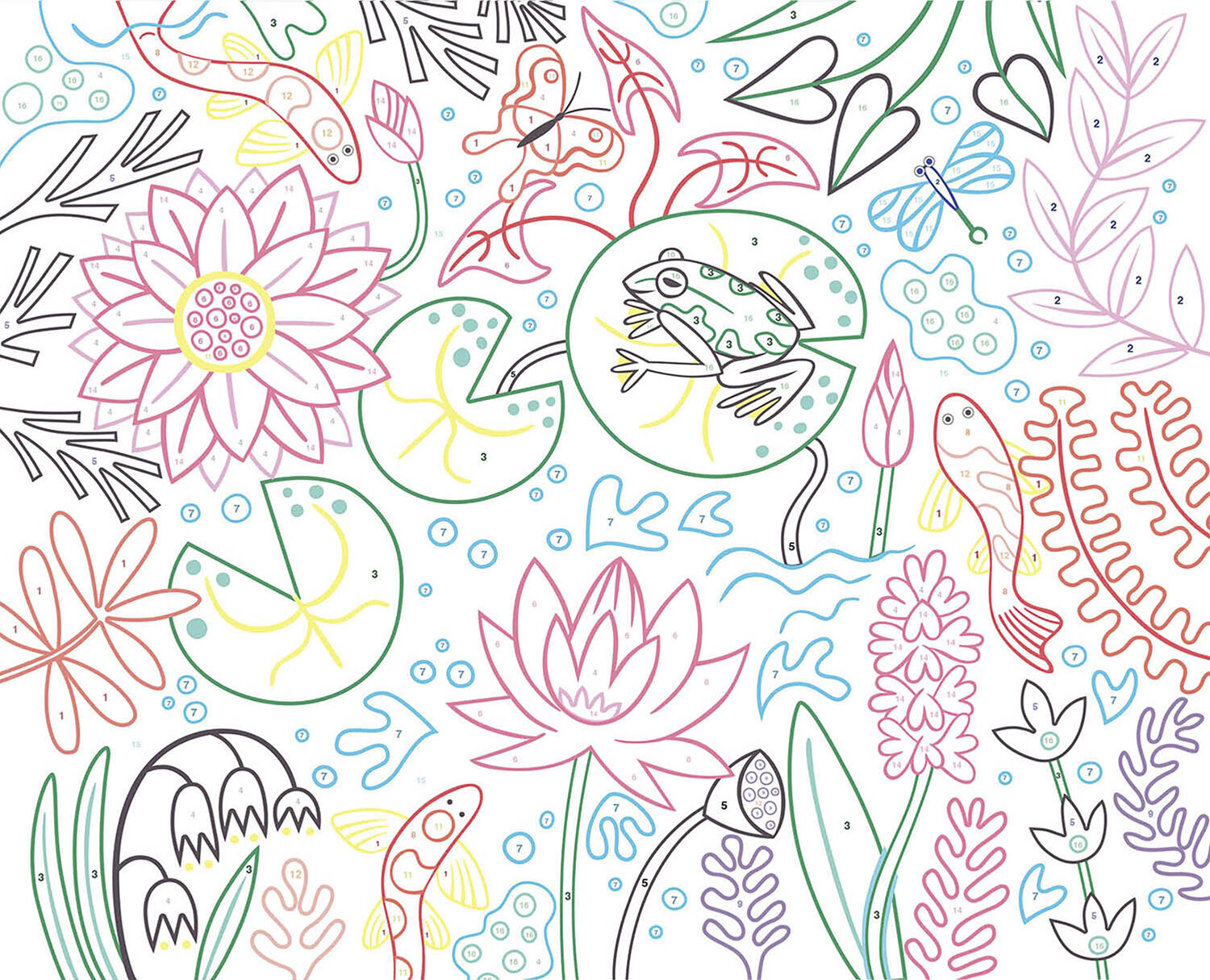 Auzou - Mal efter nummer - Den vilde natur