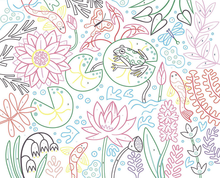 Auzou - Mal efter nummer - Den vilde natur