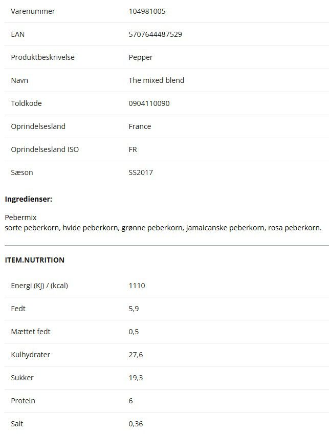 Pepper, The mixed blend, 140 g