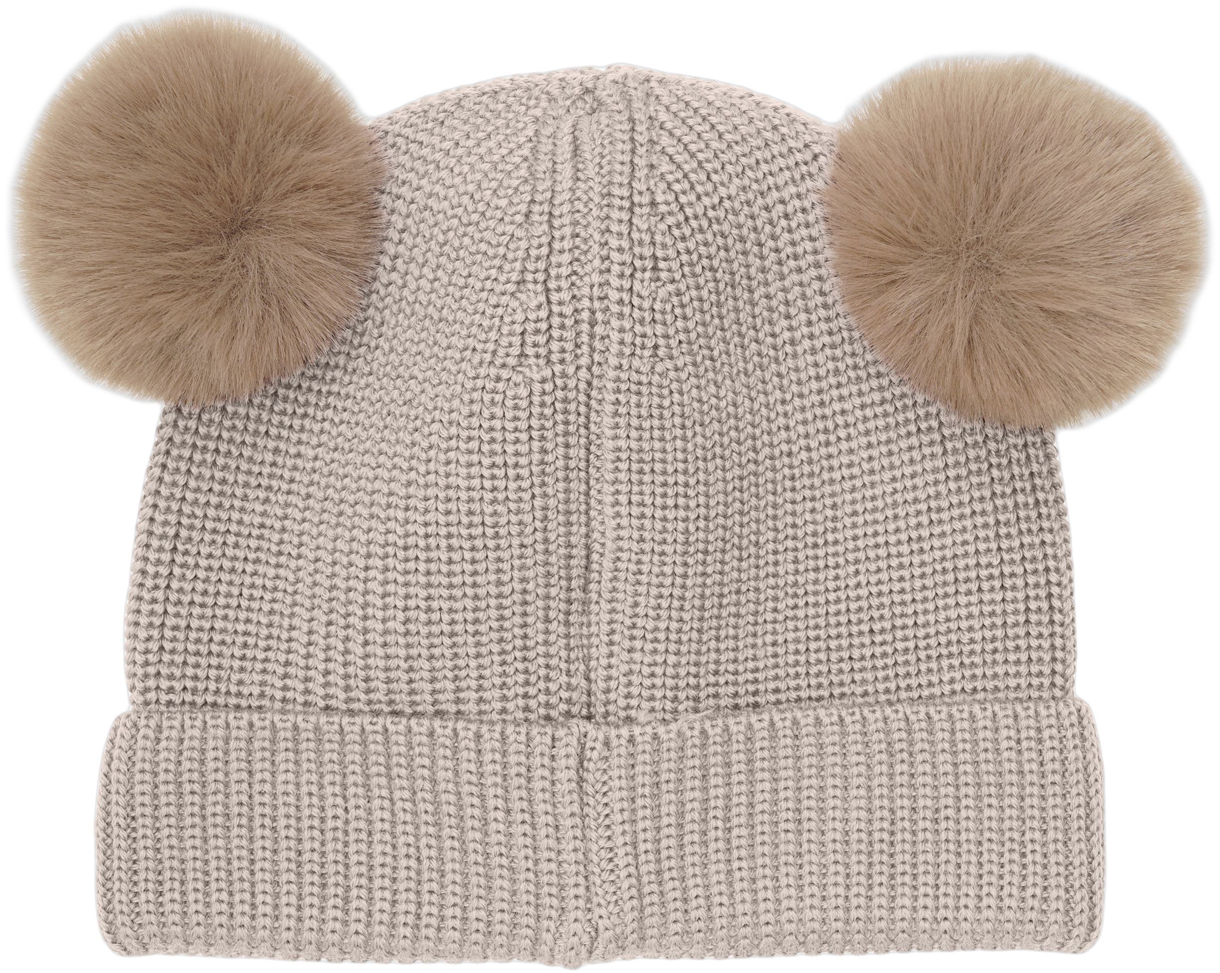 Beanie Wool Knit Pompoms