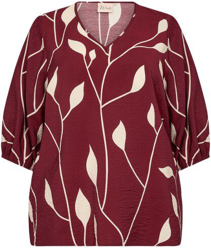 Curvy WA-NELLY 1 Bluse Bordeaux
