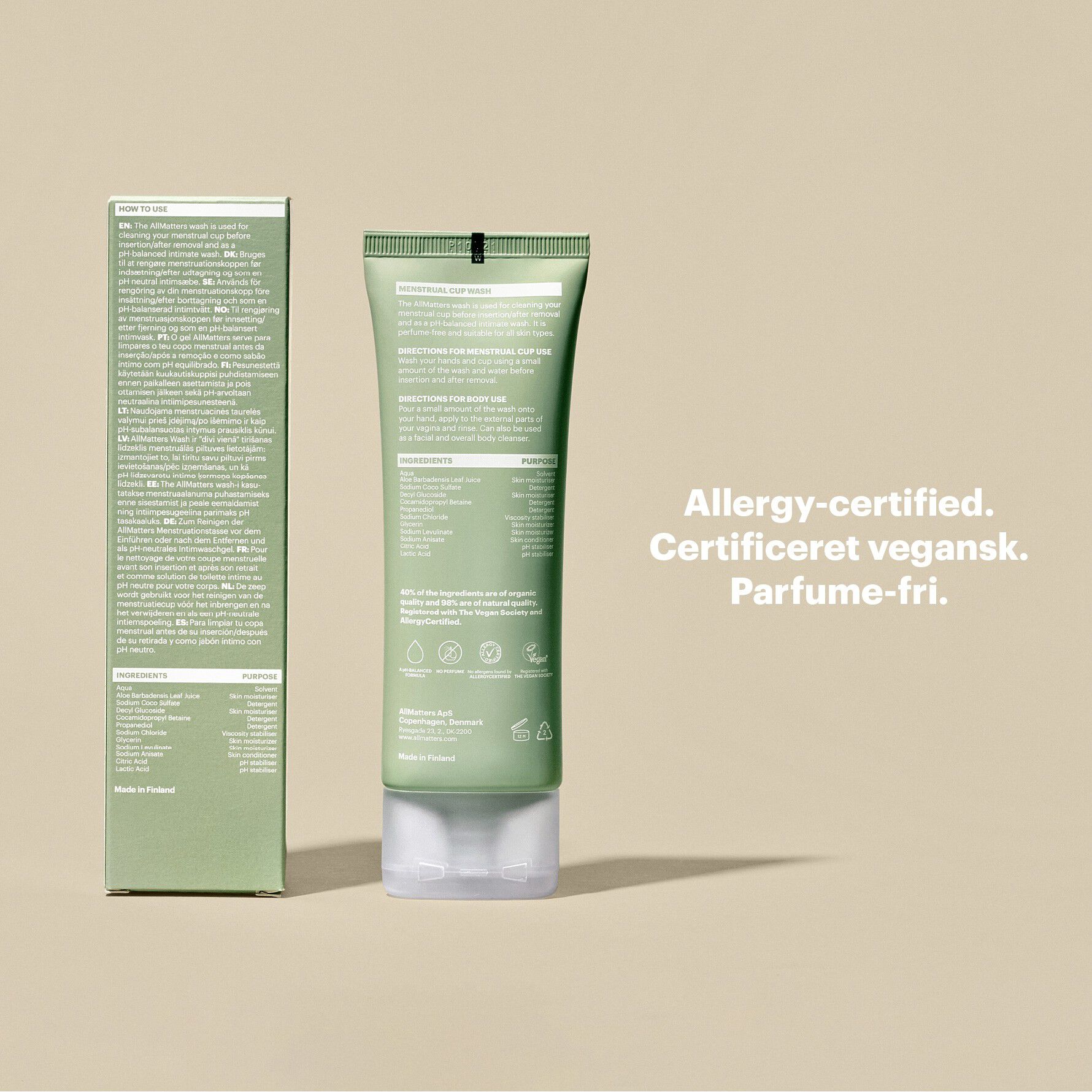 OrganiWash Intims&aelig;be