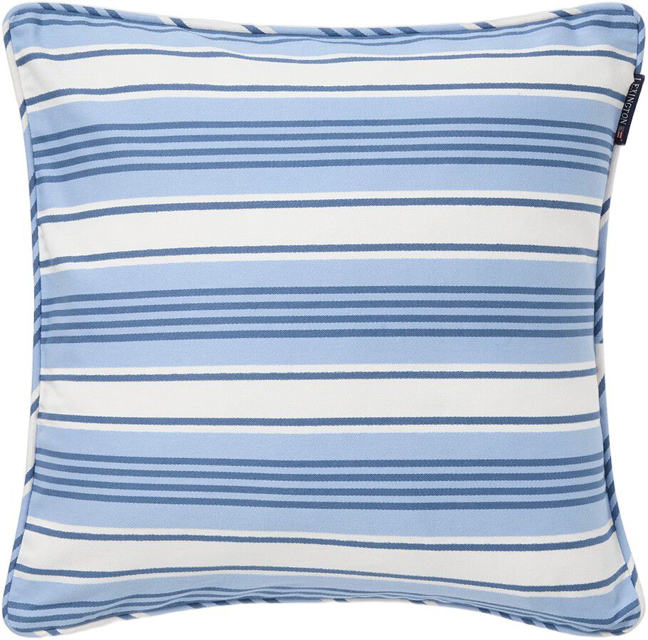 Striped Organic Cotton Twill Pillow Cover