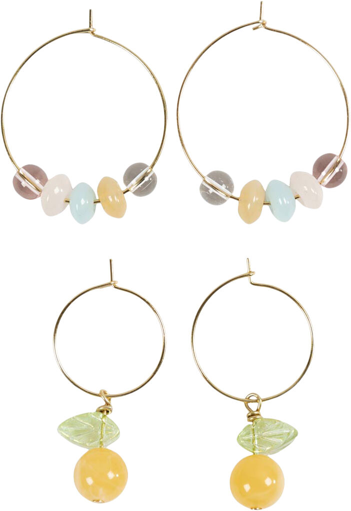 Mini DIY Kit Smykker, Kreoler med perler