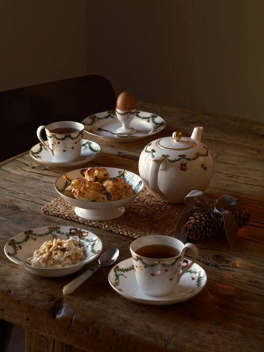 Stjerne Riflet Jul 19 cm. tallerken