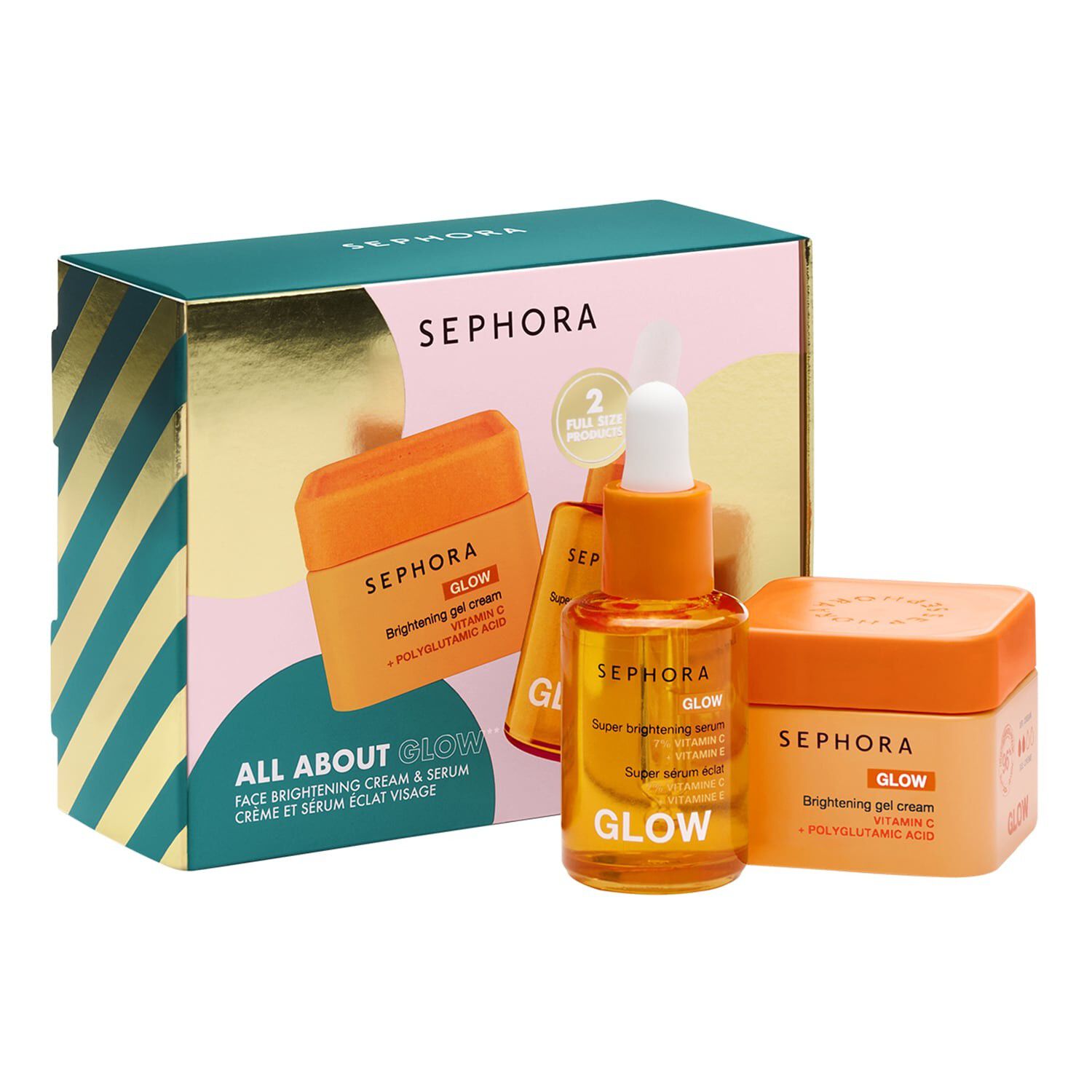 KIT TOUT POUR L'&Eacute;CLAT - Udstr&aring;lende ansigtscreme og serum