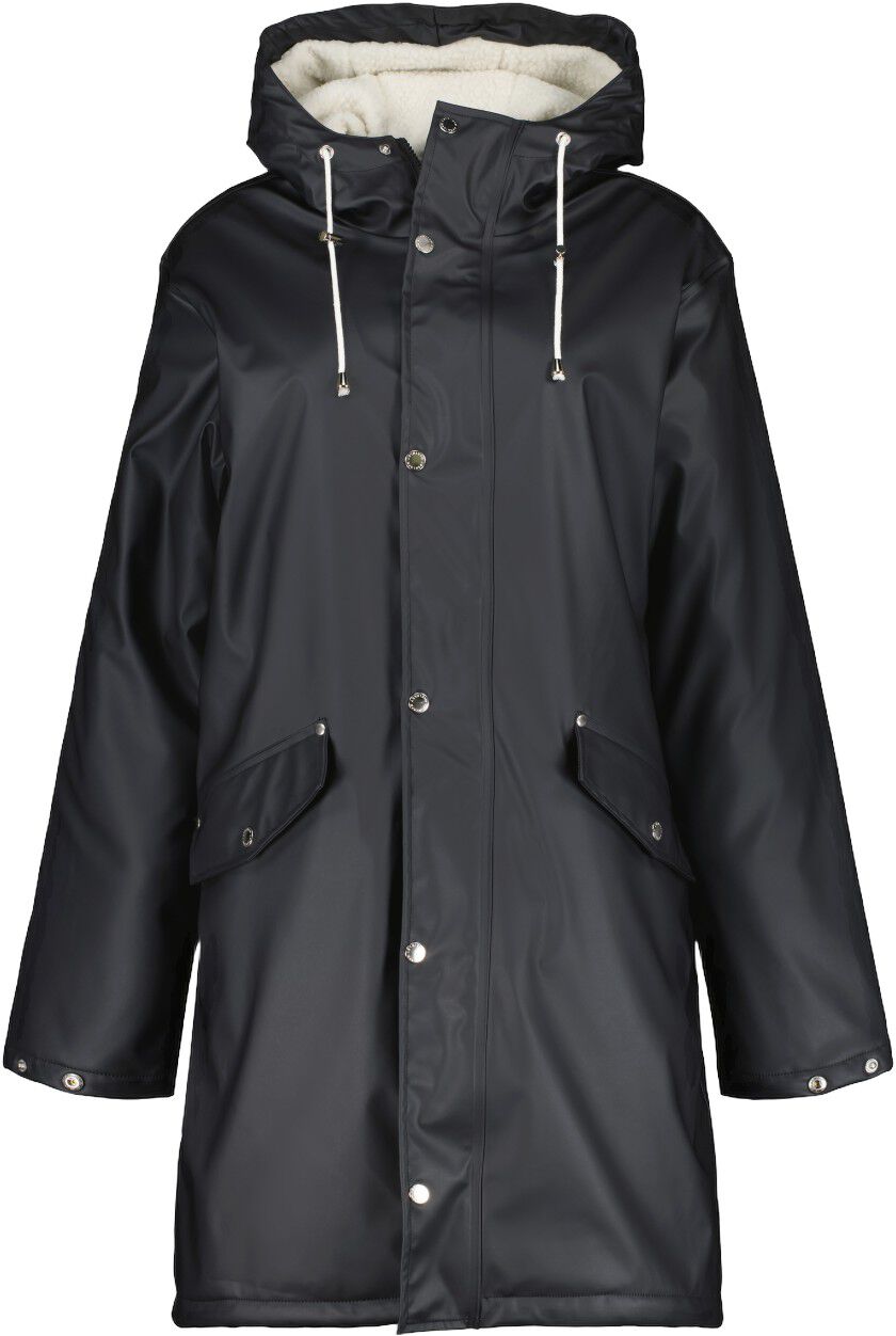 PILE LINED PU RAIN COAT
