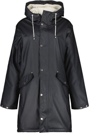 PILE LINED PU RAIN COAT