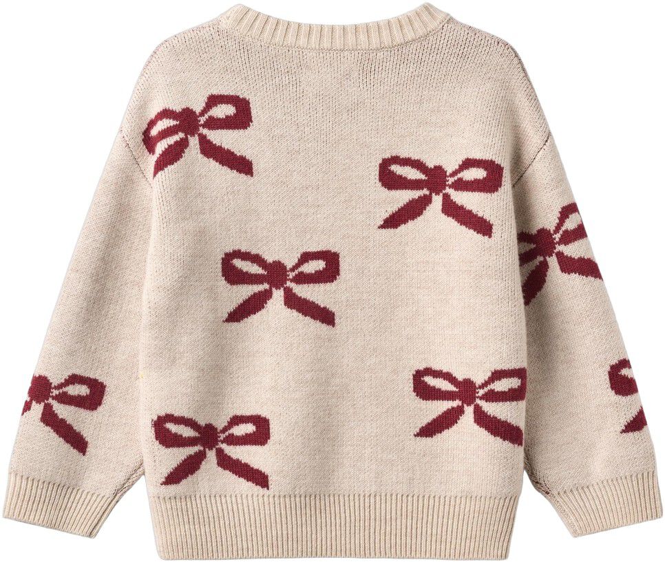 Jacquard Pullover Bow