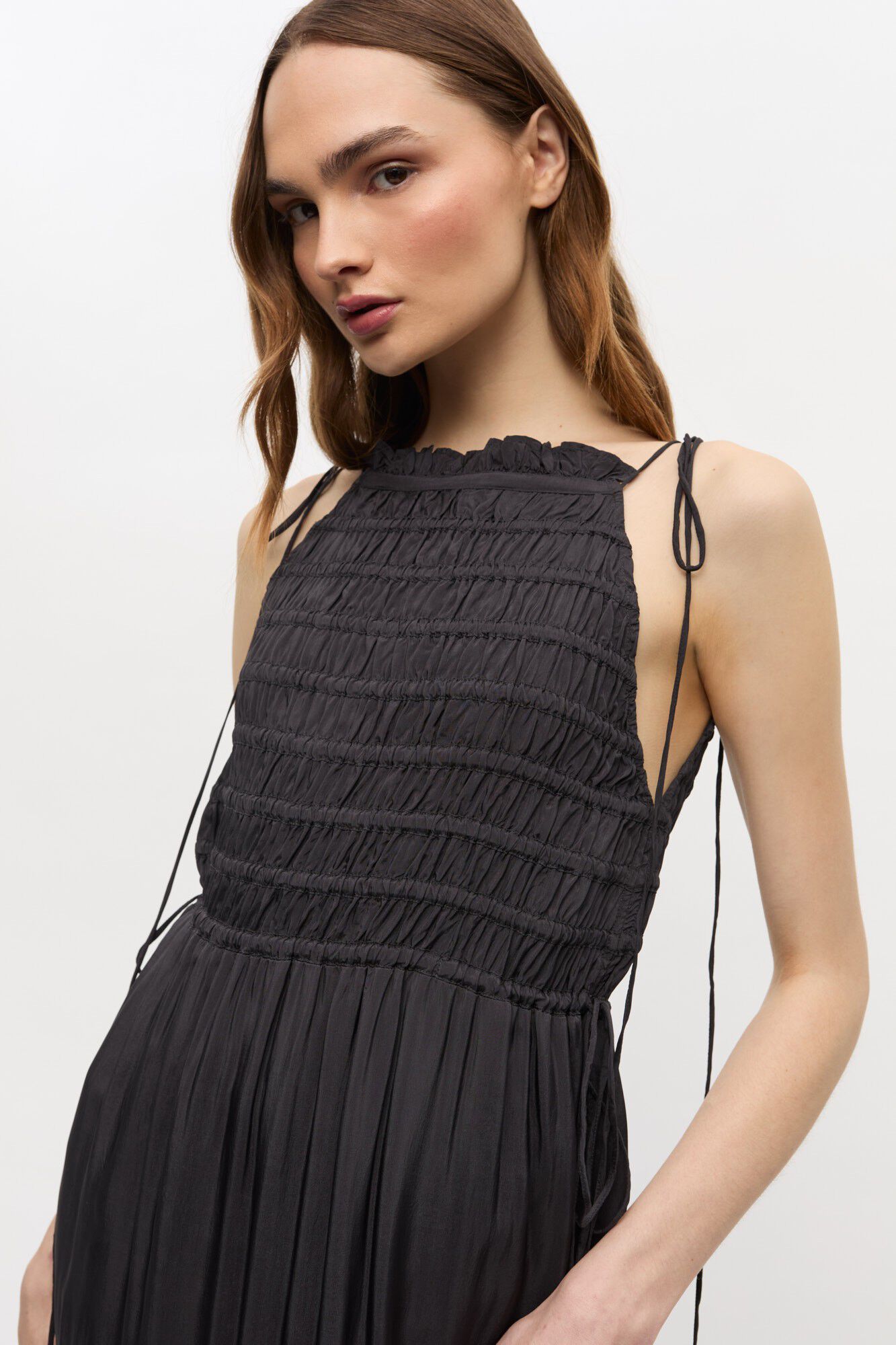 Viscose Habotai Maxi Smock Slip Dre