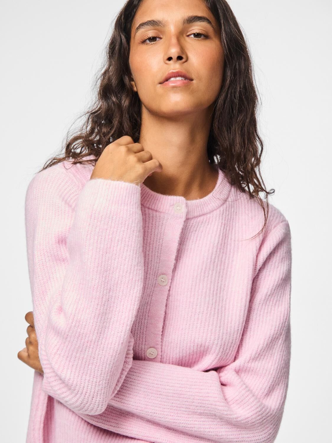 PCSILLY LS O-NECK KNIT CARDIGAN NOO