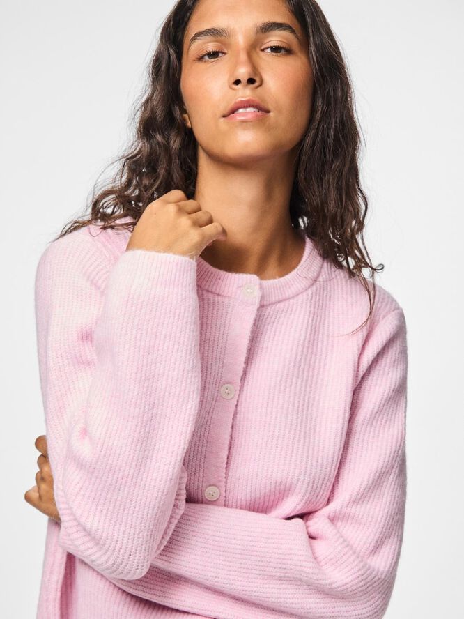 PCSILLY LS O-NECK KNIT CARDIGAN NOO