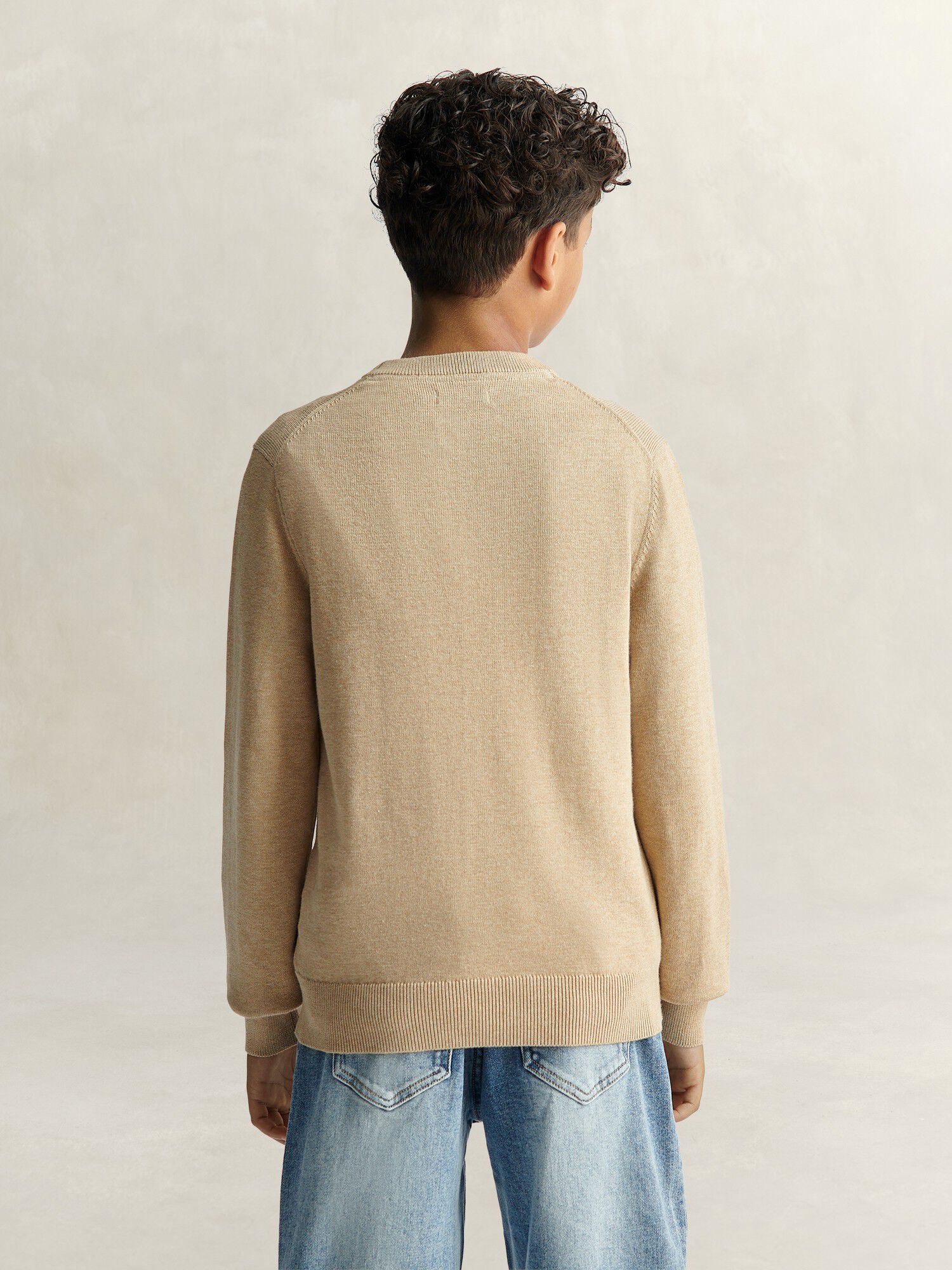 Shield Cotton Crew Neck Sweater