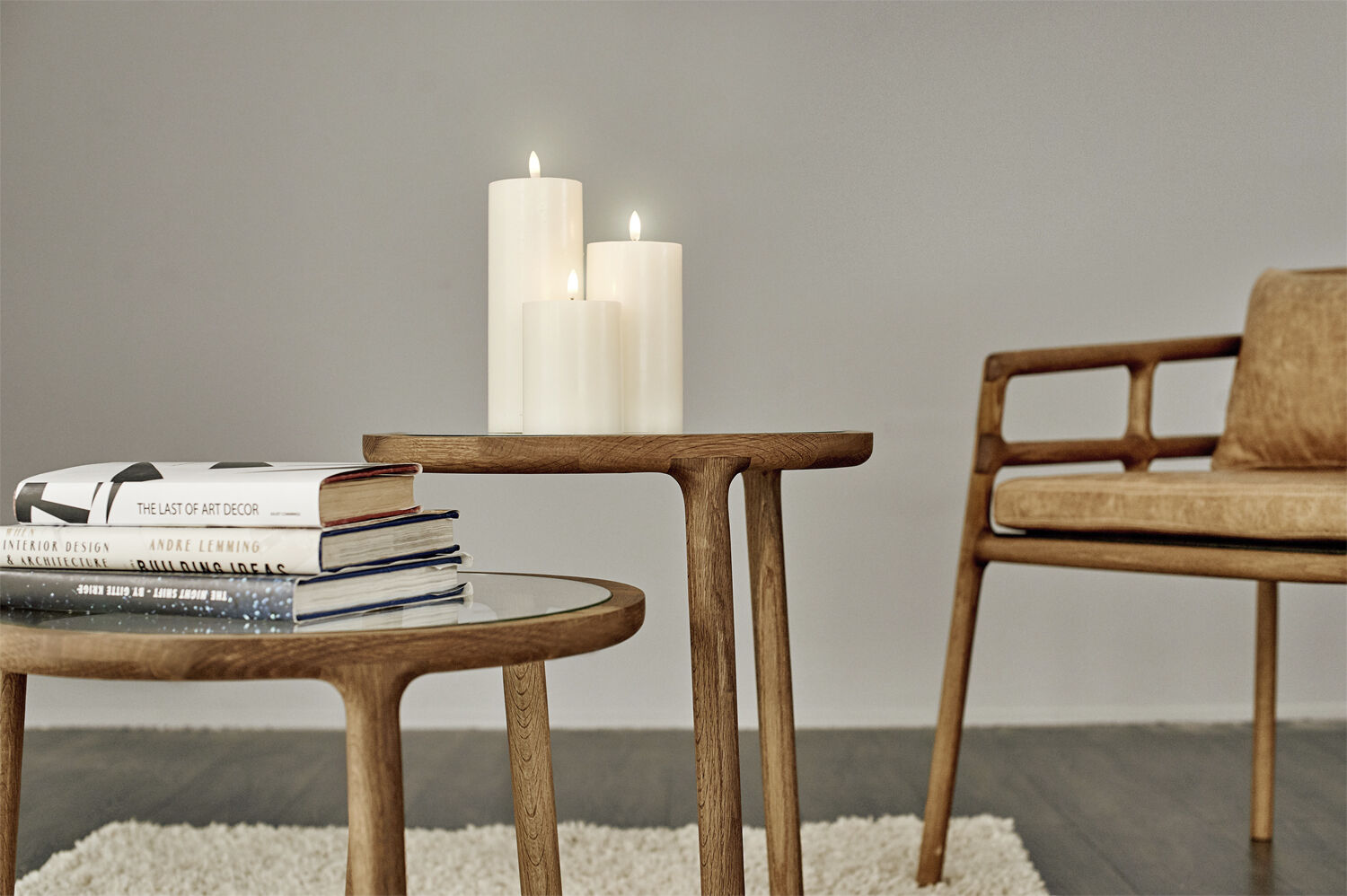 LED Taper Candle - twin pack - Nordic White - 2,3 x 20 cm