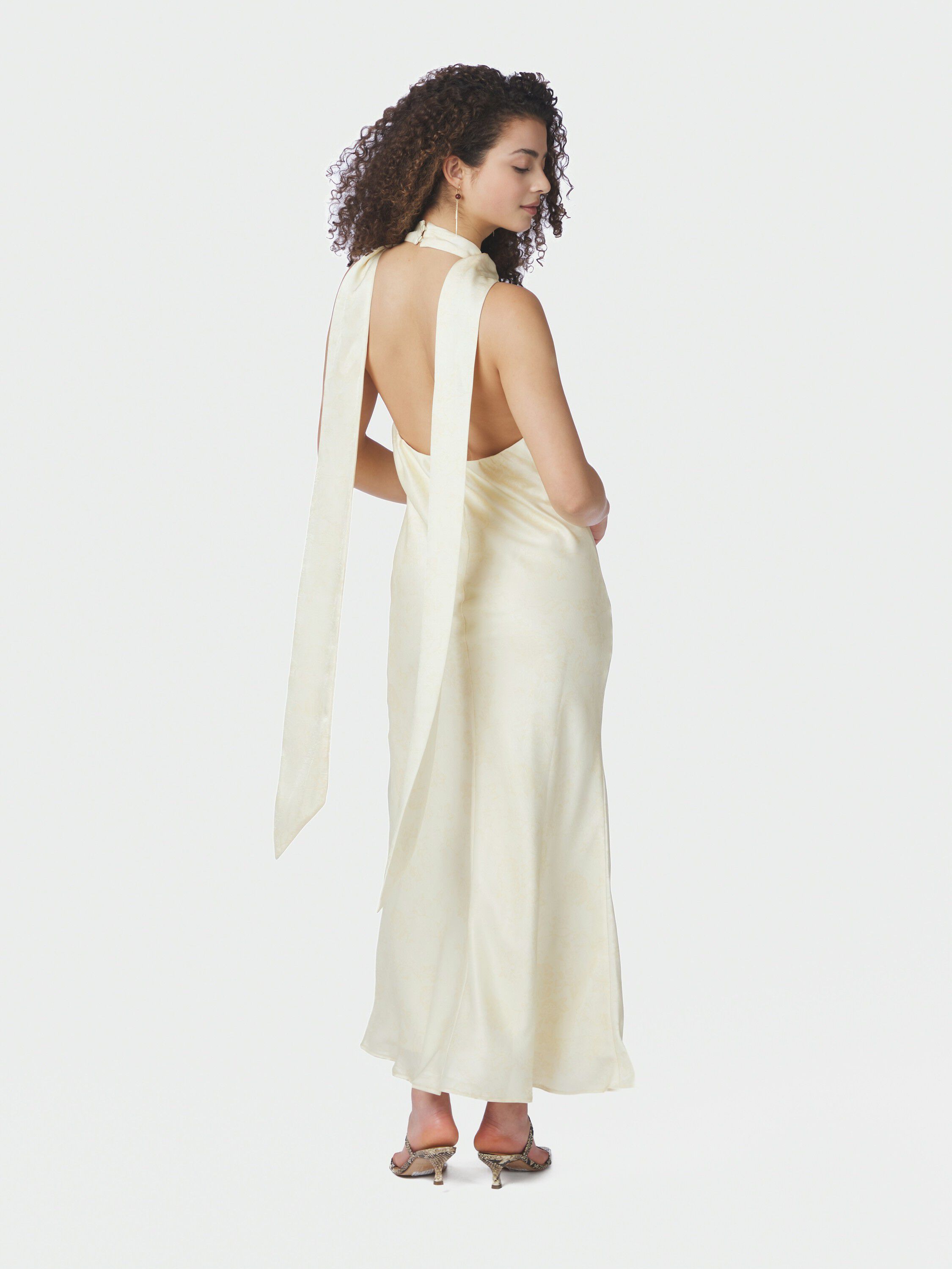 Fiona Pattern Satin Dress