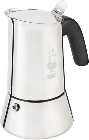 Espressokande Venus, 4 kop Stål Bialetti