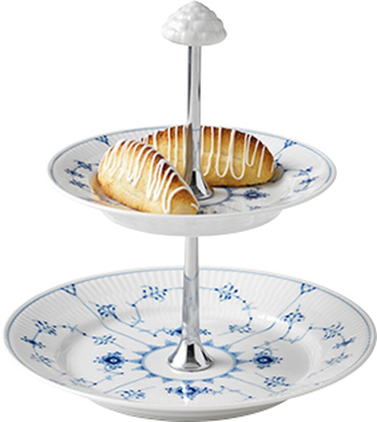 Musselmalet Riflet 24 cm. étagére