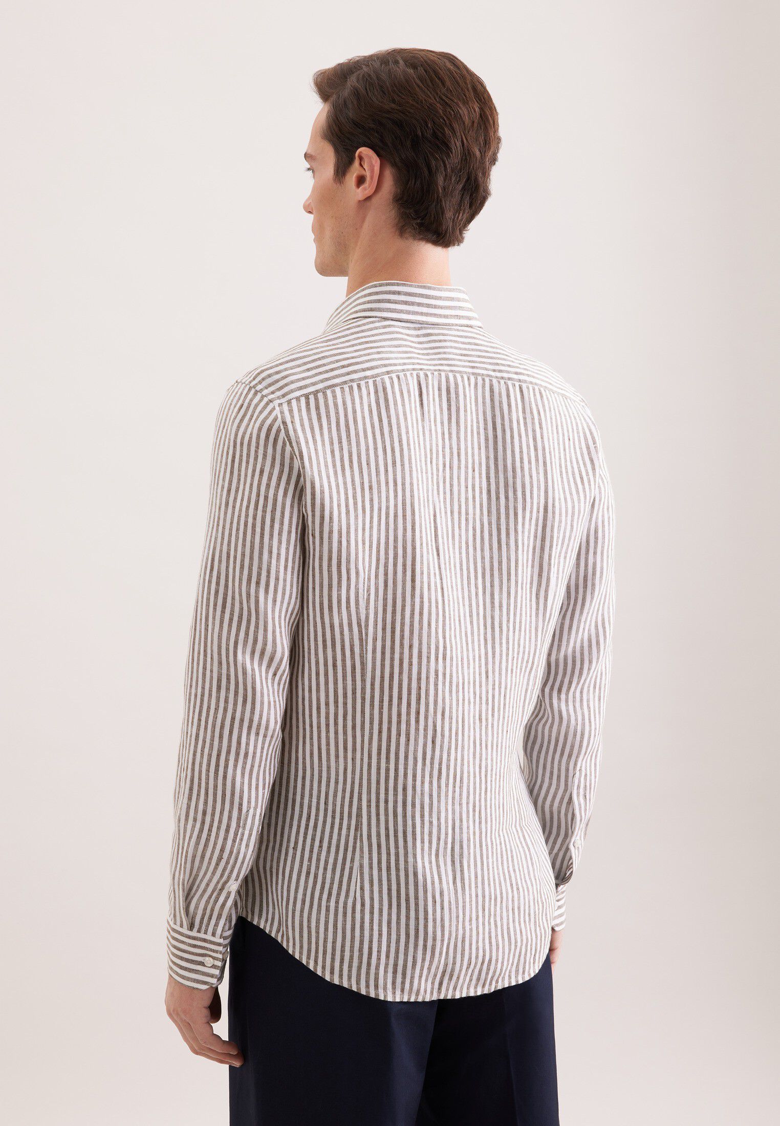 Linen shirt Slim 1/1 Kent-Collar Stripes