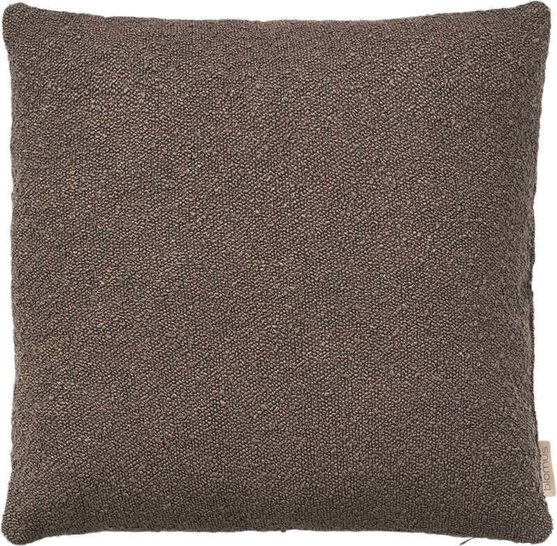 Cushion cover -BOUCLE- Colour Espresso 50 x 50 cm