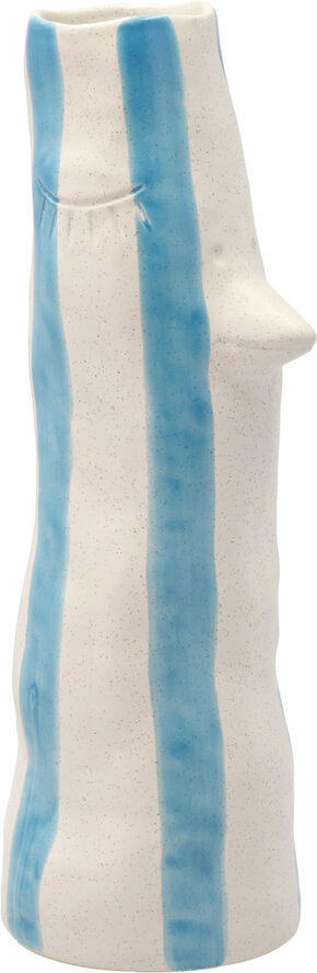 Vase med næb og øjenvipper Styles 34 cm Blå