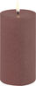 LED pillar candle, Terracotta, Rustic, 7,8x15,2 cm