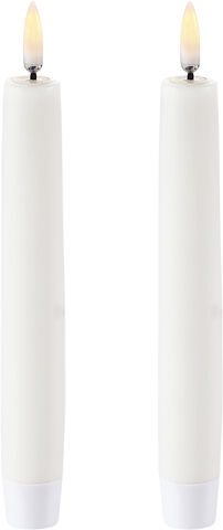 LED Taper Candle - twin pack - Nordic White - 2,3 x 15 cm